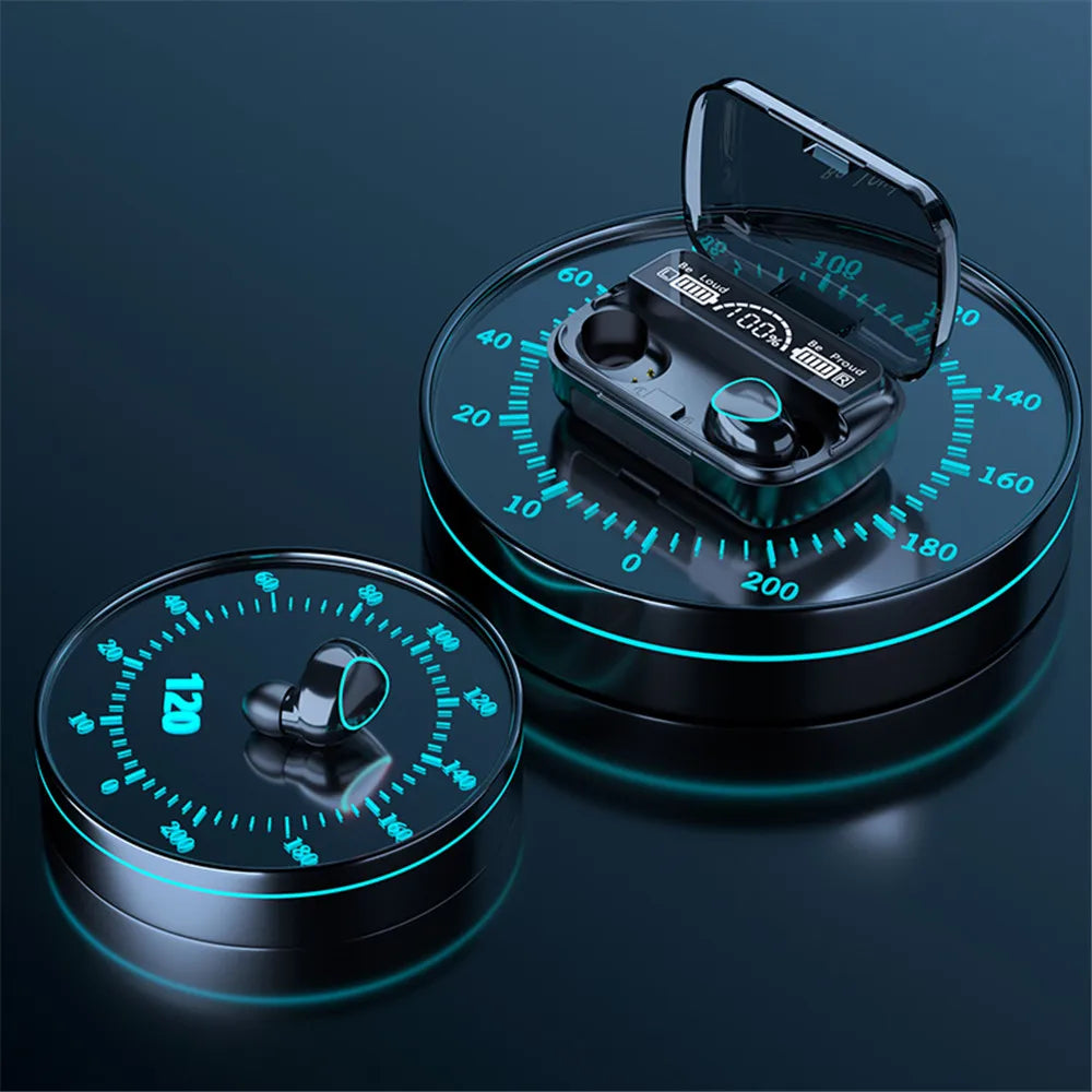 M10 Wireless Headphone Bluetooth Earphones Waterproof Earpieces Sport Earbuds For Smartphone Laptop Notebook TWS Music Headset