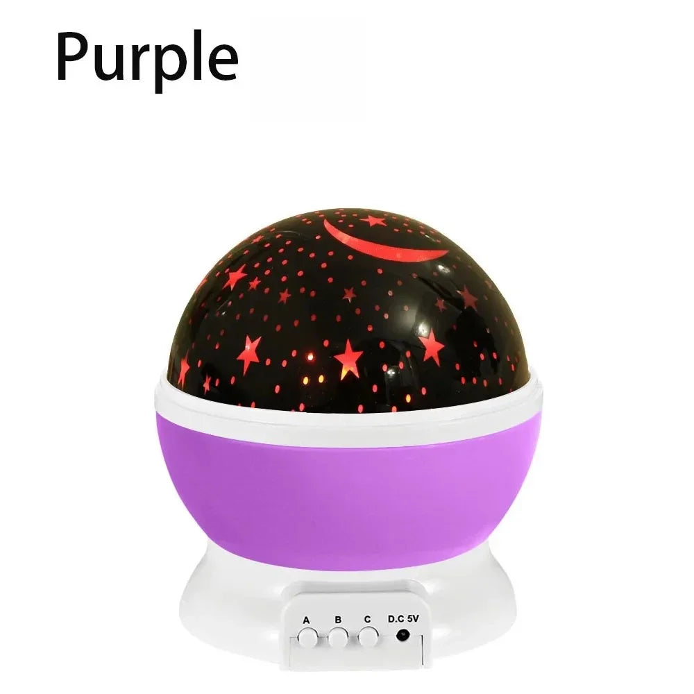 Starry Sky Projector Night Light LED Lamp Decor Rotating Starry Nursery Moon Galaxy Projector table lamp for Kids Bedroom Decor