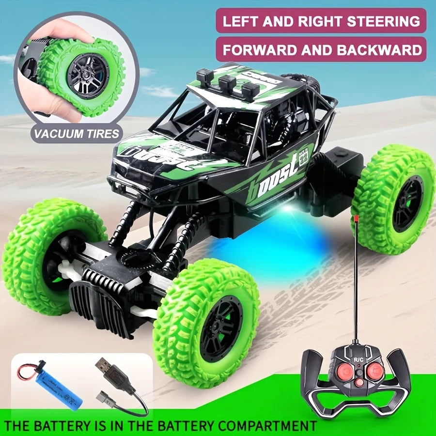 High-Speed Remote Control Off-Road Crawler with Flashing Lights