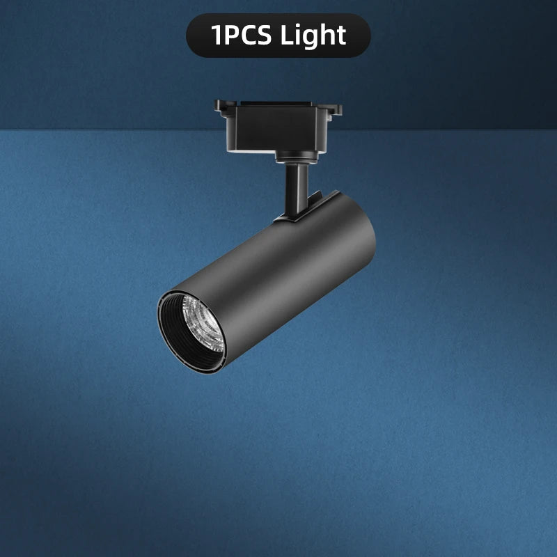 LED Track Light Set 30W Track Lamp 180-265V COB Spotlights Rail Lighting Fixture for Home Lighting Living Room Track Lighting