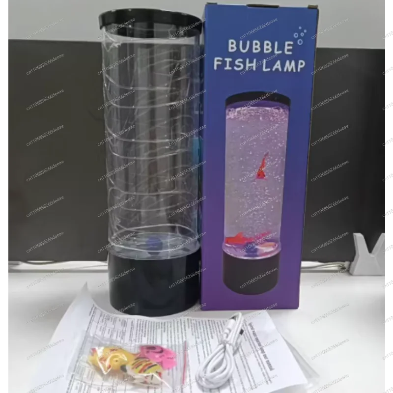 LED Colorful Fish Jellyfish Lamp Simulation Aquarium Home Decor Christmas Night Light