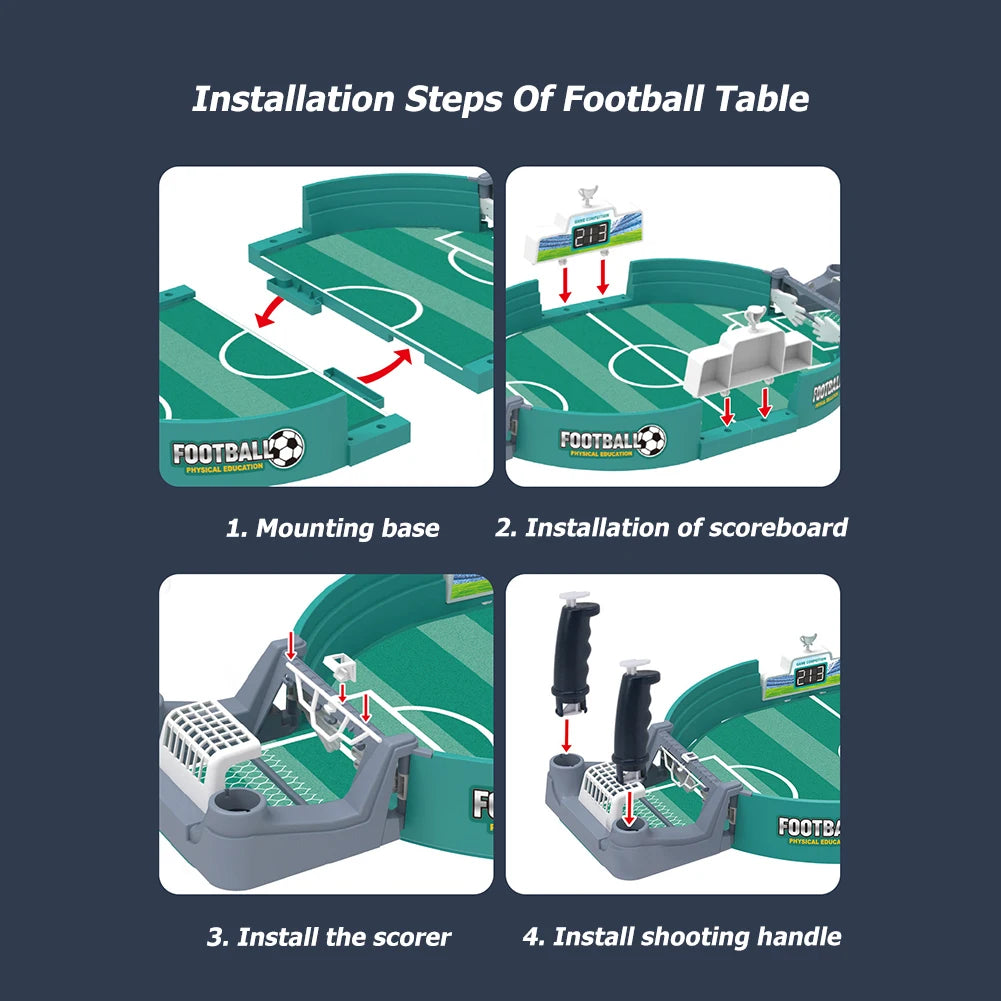 Children's Table Football Games Two-Player Footballs Soccer Board Game Ejection Parent-Child Funny Interactive Educational Toy