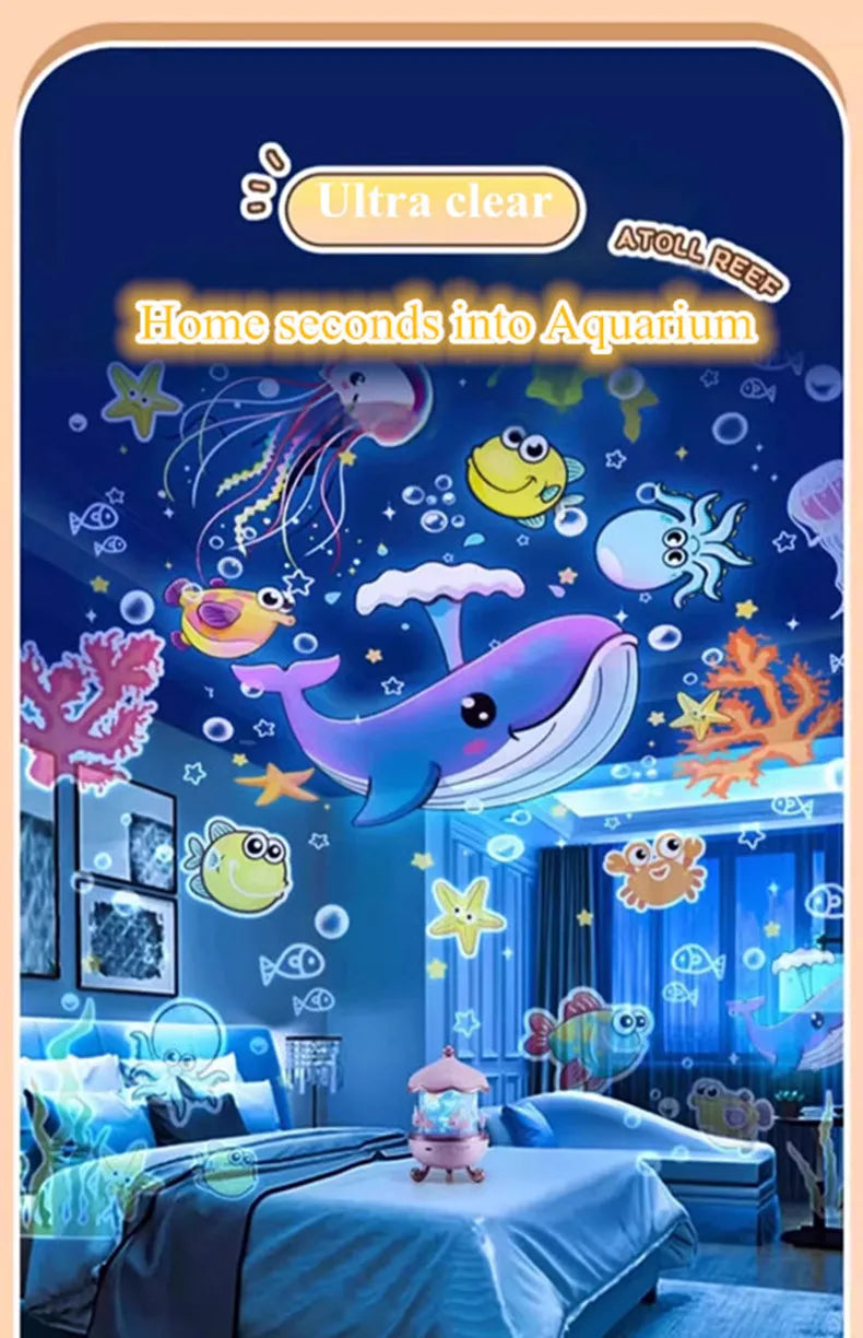 Star Projector for Kids 12 Films Star Lights for Ceiling Projector Baby Night Lamp with  Exquisite Gifts