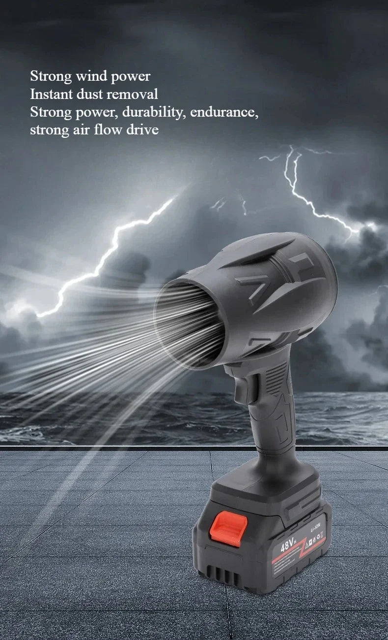 Industrial lithium battery new violent dust removal blower blowing leaves blowing water high power hair dryer dust machine