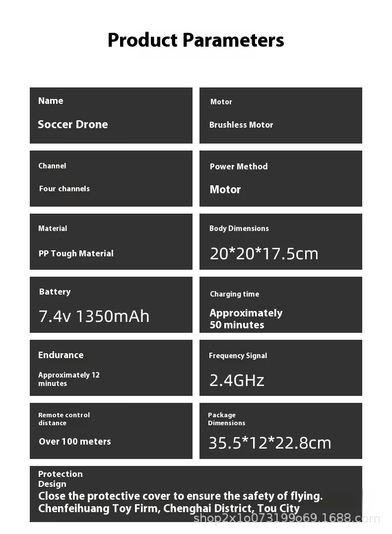 Teaching Professional Football Drone For Youth Brushless Educational Competitive Flying Device Remote Control Airplane Toy
