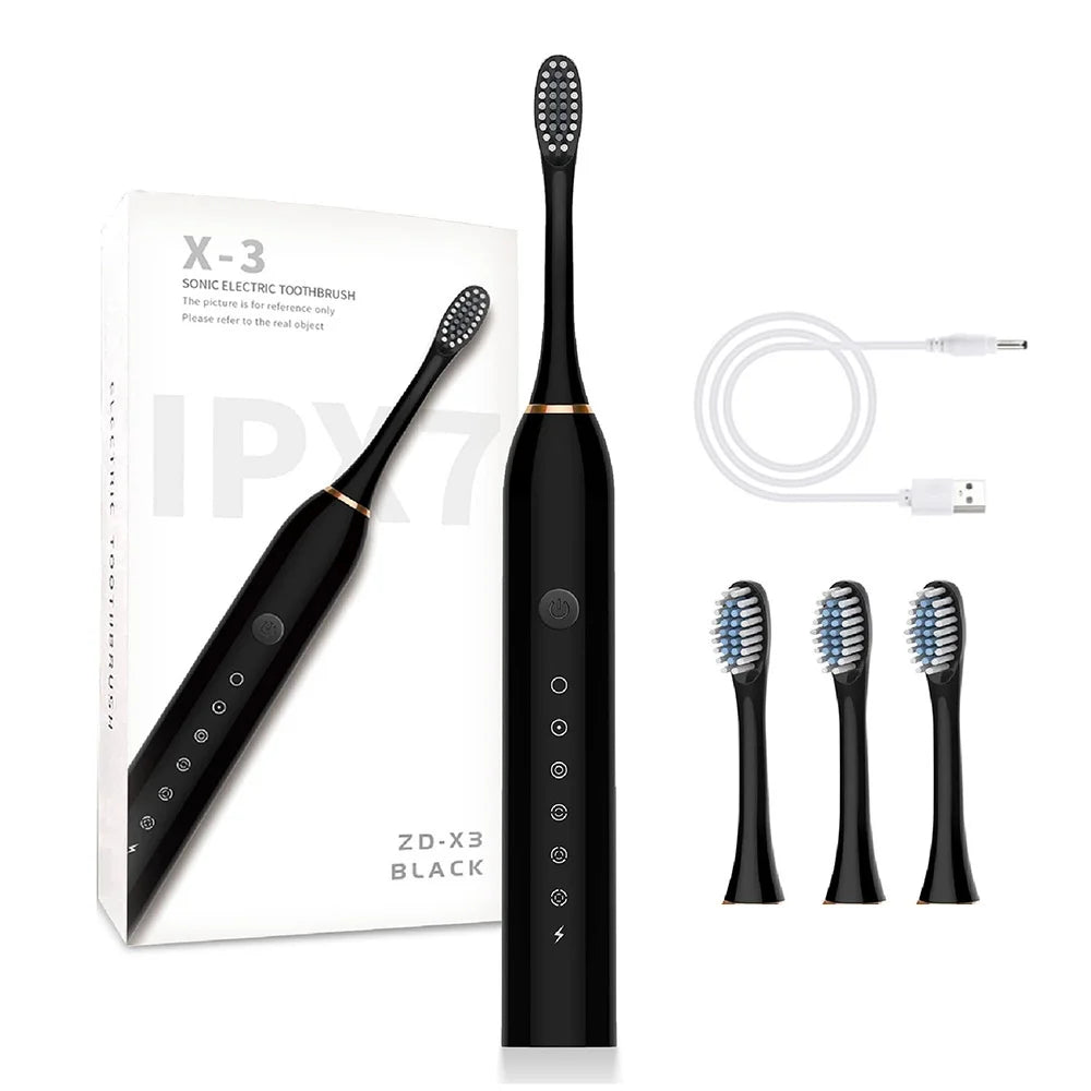 6 Clean Modes Sonic Electric Toothbrush USB Rechargeable Massage Relax Tooth Brush Adult Washable Teeth Whitening Cleaning Brush