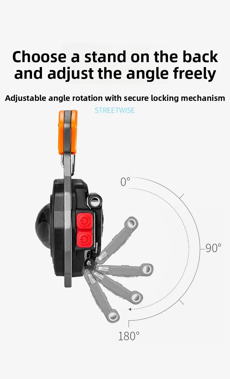 COB keychain work light multifunctional cigarette lighter charging portable camping LED strong light mini camping light