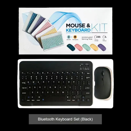 10 inch Bluetooth Keyboard Mouse Set Rechargeable Wireless Keyboard Mouse Combos Ultra-Thin Mini Keyboard And Mouse