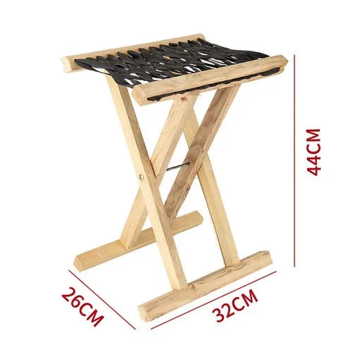 Folding Wood Step Stool Small Shoe Outdoor Space Saving Foot Stool Modern Camping Fishing Ergonomic Tabouret Patio Furniture