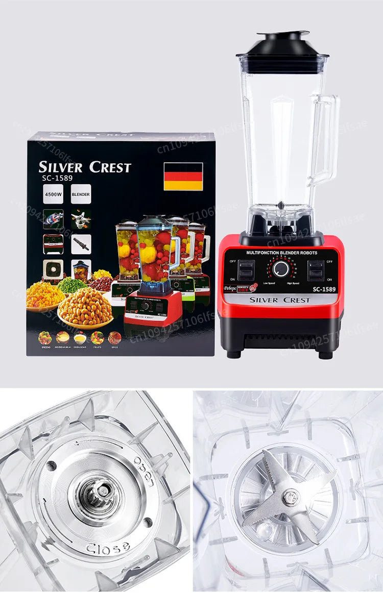 In stock Double Cups Blender Mixer Juicer Maker 2in1 3L Container Food Processor BlenderMixer for Ice Nut Fruit Multi funtion