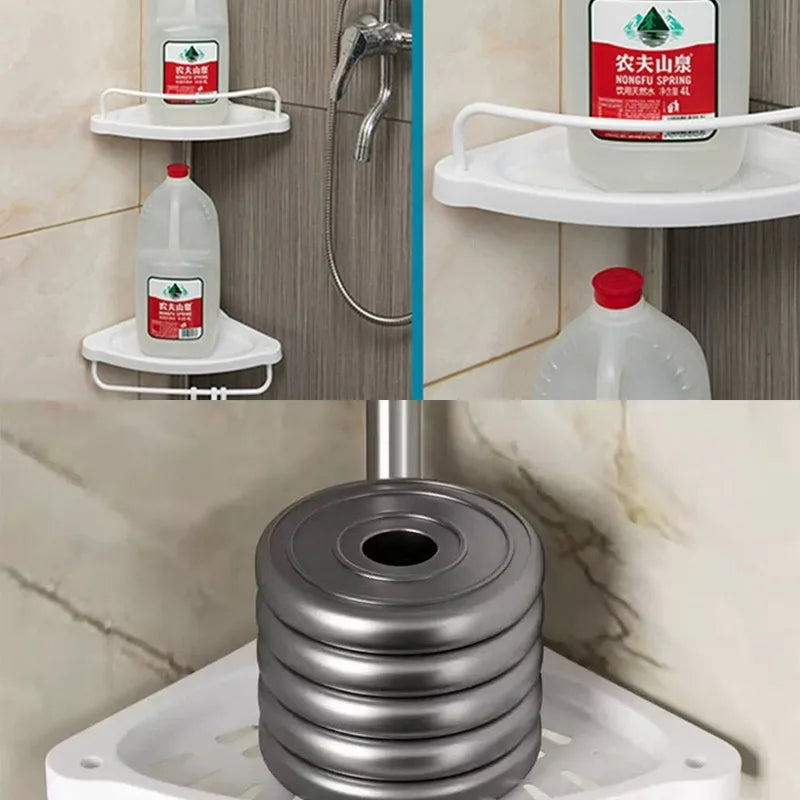 Retractable Corner Shelf Bathroom Angle Rack Stainless Steel Storage Shelves Aesthetic Organizers Racks Organizer Furniture
