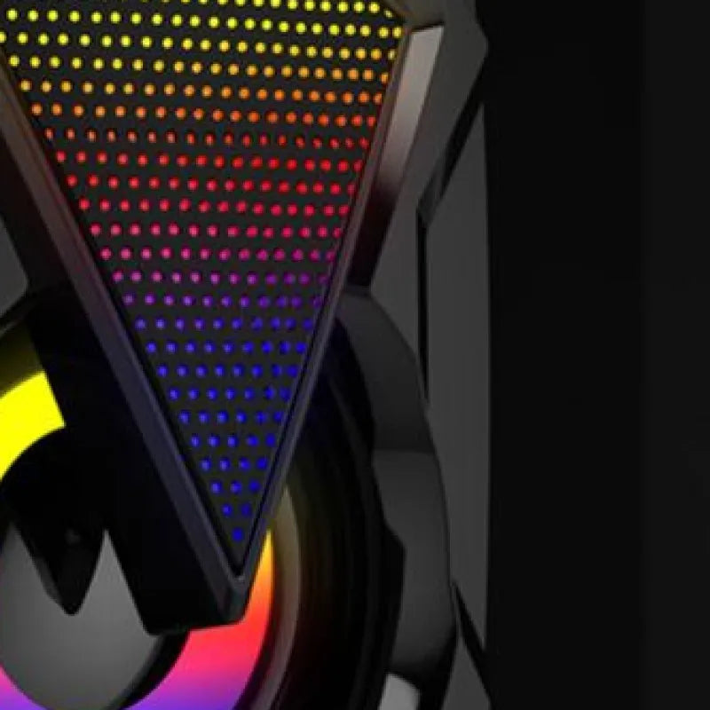 X2 USB Powered Computer Speakers 3Wx2 Multimedia Bass Speakers with RGB Light