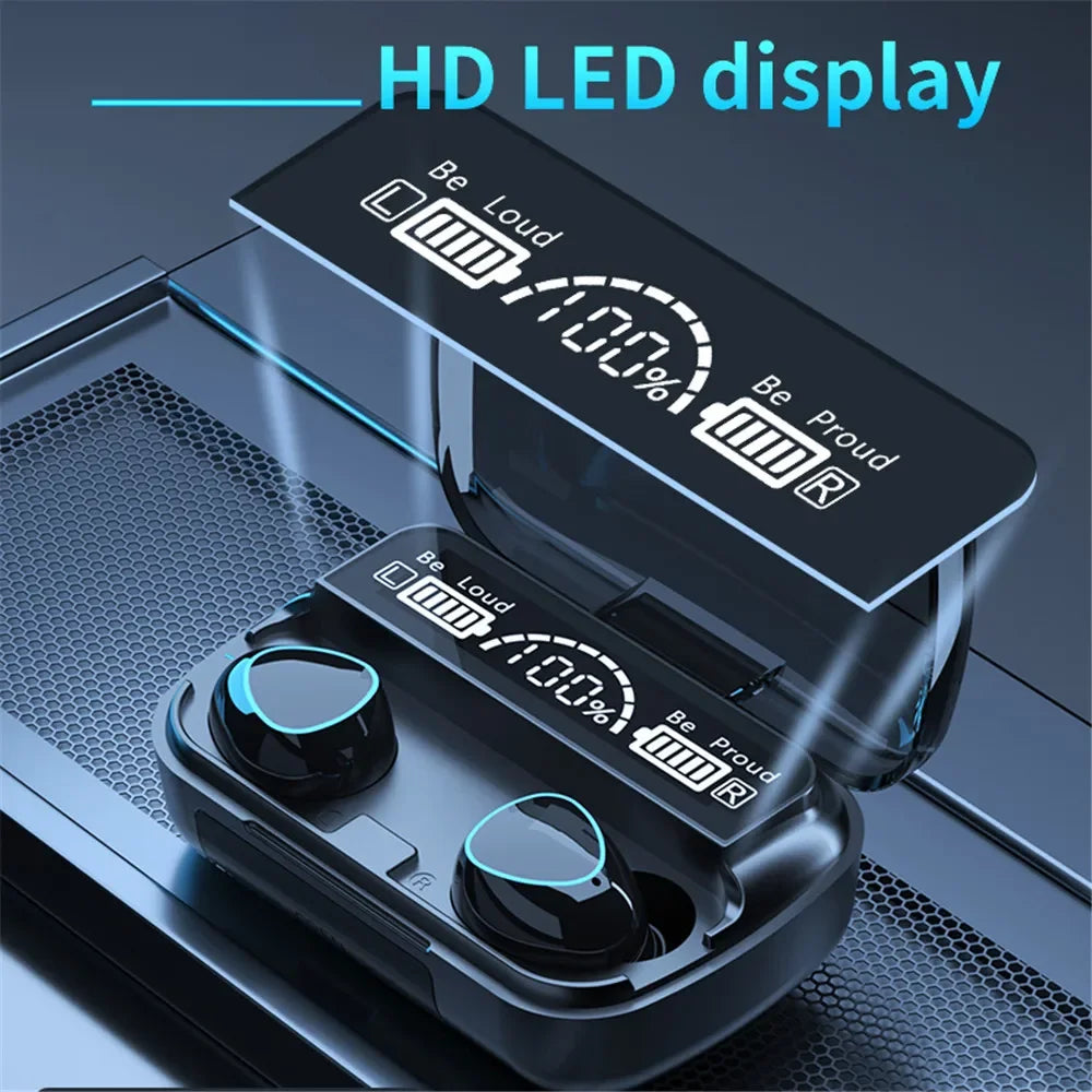 M10 Wireless Headphone Bluetooth Earphones Waterproof Earpieces Sport Earbuds For Smartphone Laptop Notebook TWS Music Headset