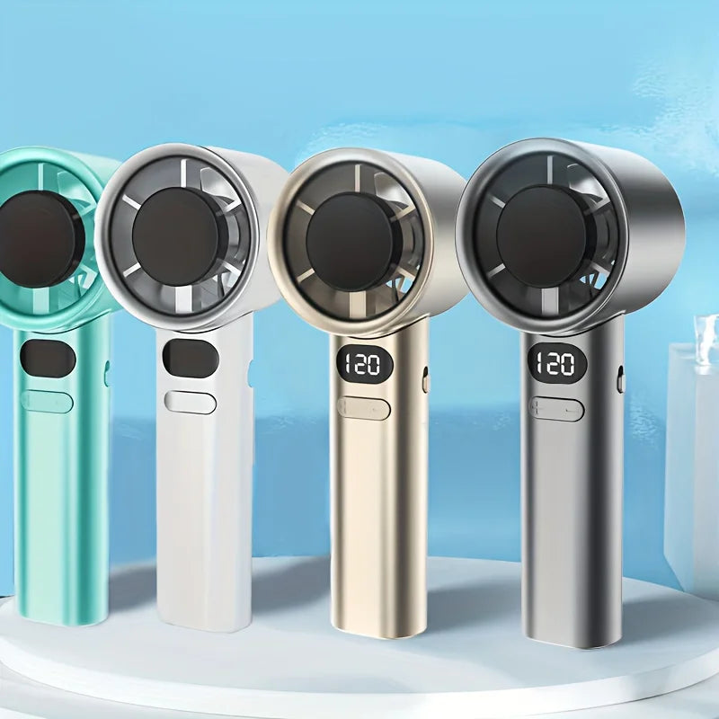 Handheld mini fan, powerful 400mAh wind speed, convenient USB charging, suitable for travel, outdoor activities, and summer