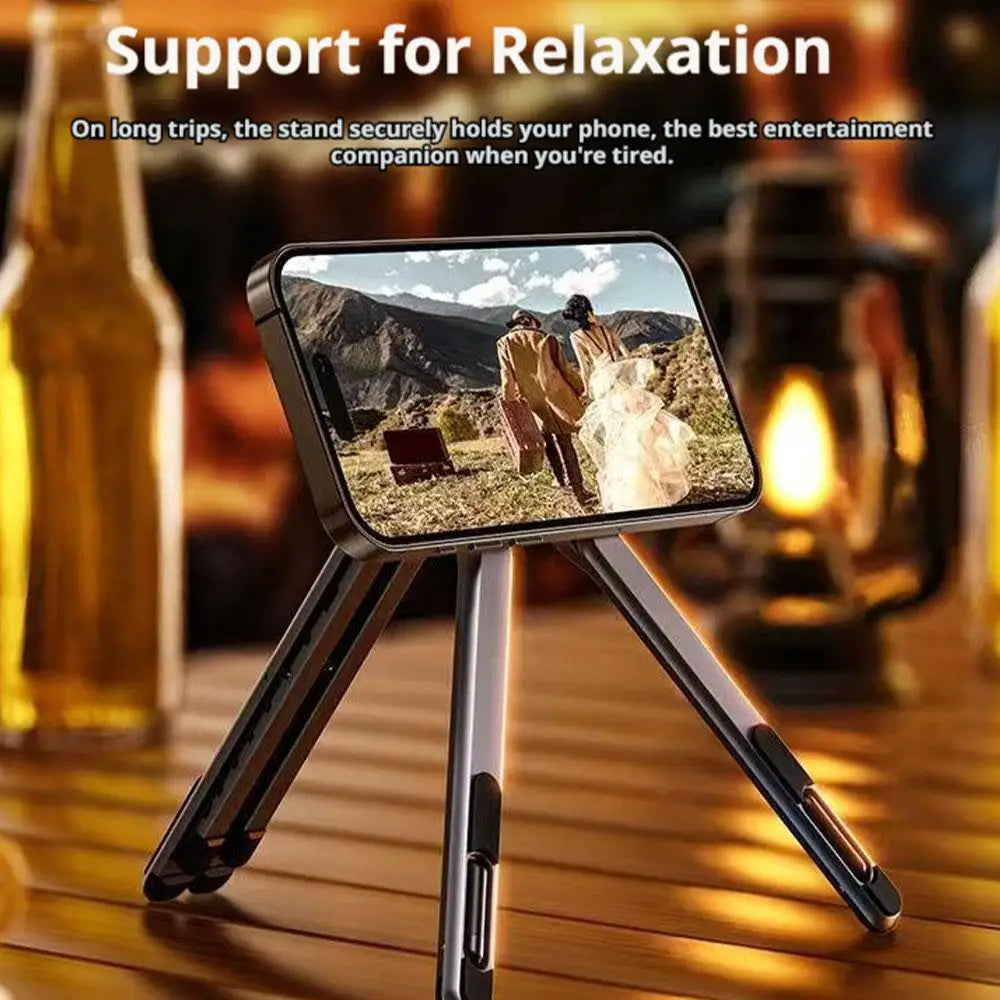 Phone Tablet Magnetic Stand Aluminum Alloy Stand Foldable Tripod Travel Portable Multi-functional Desk Holder For Laptop R7D8