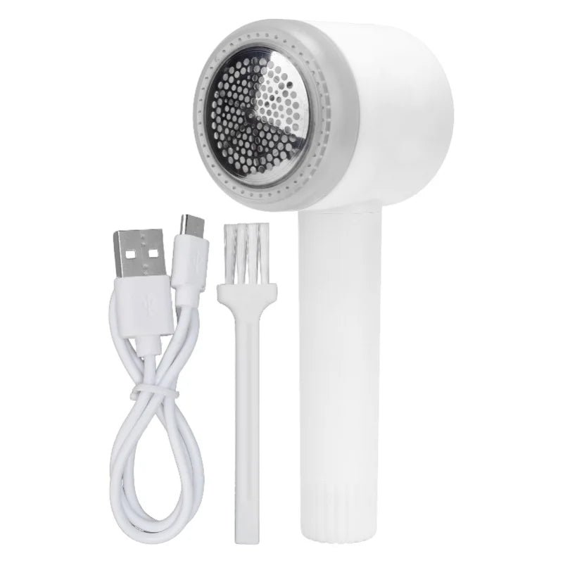 Electric Lint Remover USB Charging Portable 2 In 1 Fabric Fuzz Remover Lint Trimmer For Household White