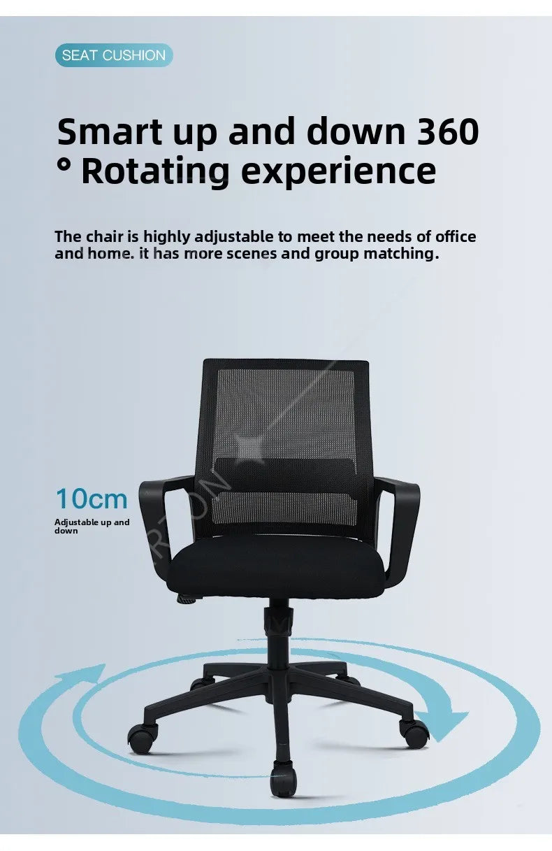 Mesh Computer  Office Bow Staff Chair Sitting Not Tired Lifting Swivel