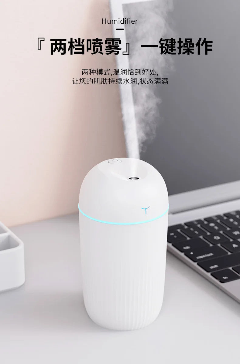 New USB Humidifier Mini Portable Desktop Large Mist for Home Bedroom Gift