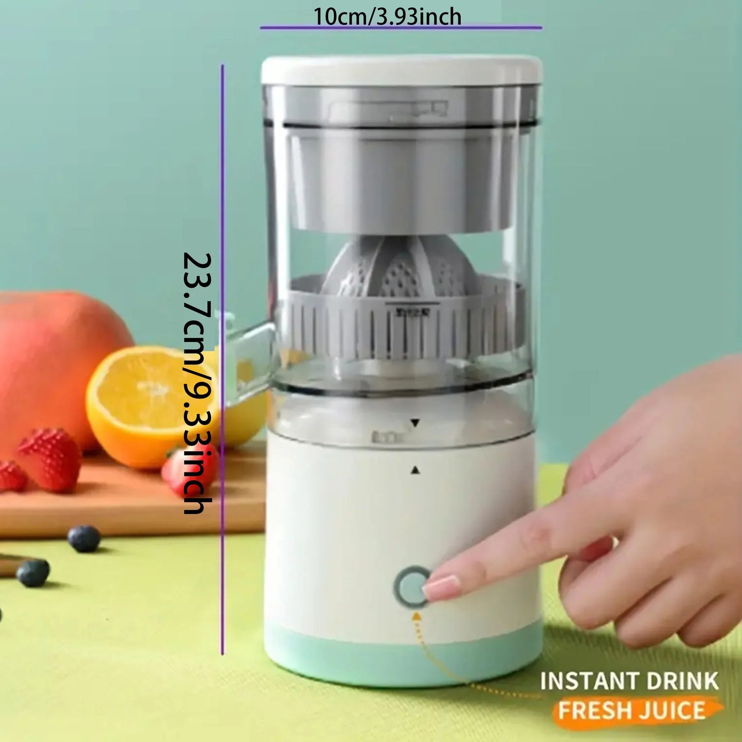 Electric juicer USB rechargeable citrus lemon juicer wireless fruit blender automatic fresh juicer
