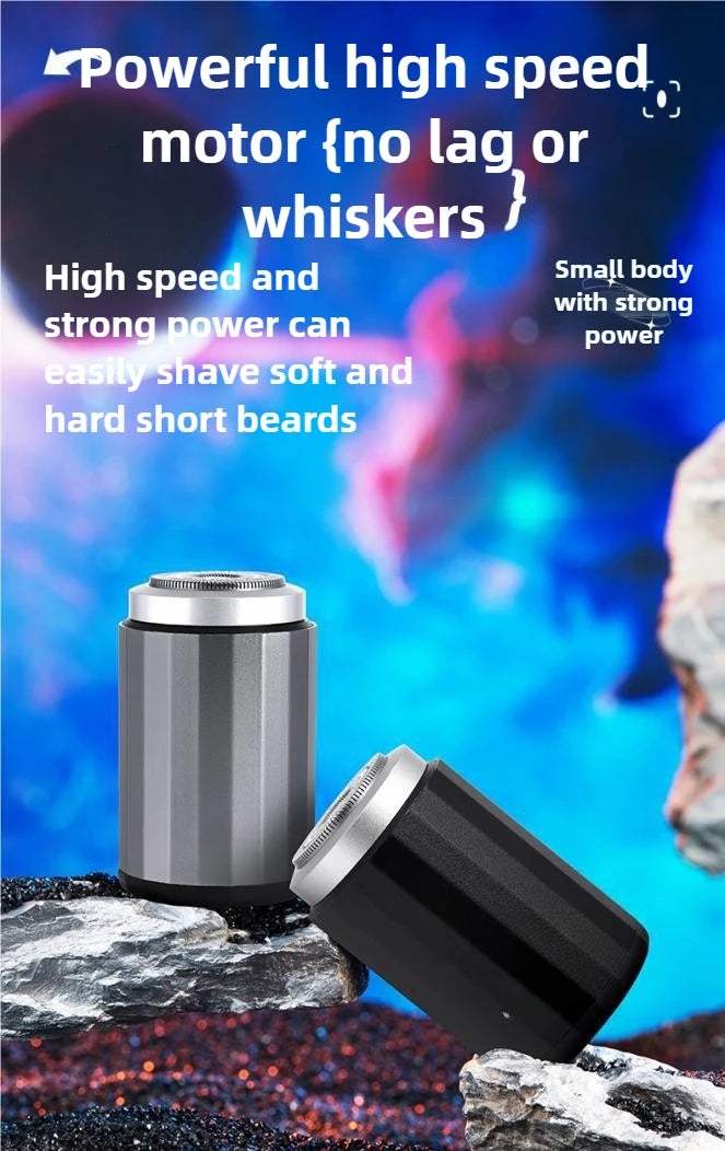 Shaver Electric Small Charging Model Car Mini Small Steel Cannon Men's High-power Portable Shaver Dry Wet Double Shaving USB