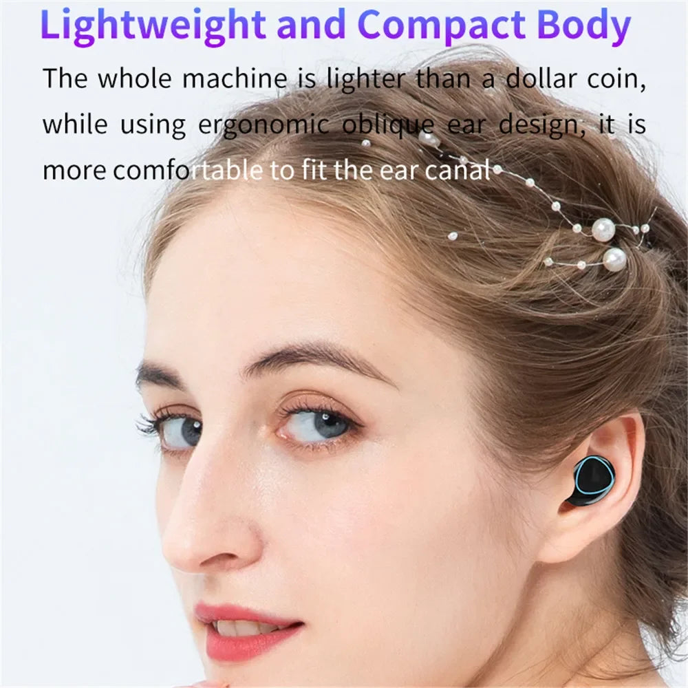 M10 Wireless Headphone Bluetooth Earphones Waterproof Earpieces Sport Earbuds For Smartphone Laptop Notebook TWS Music Headset