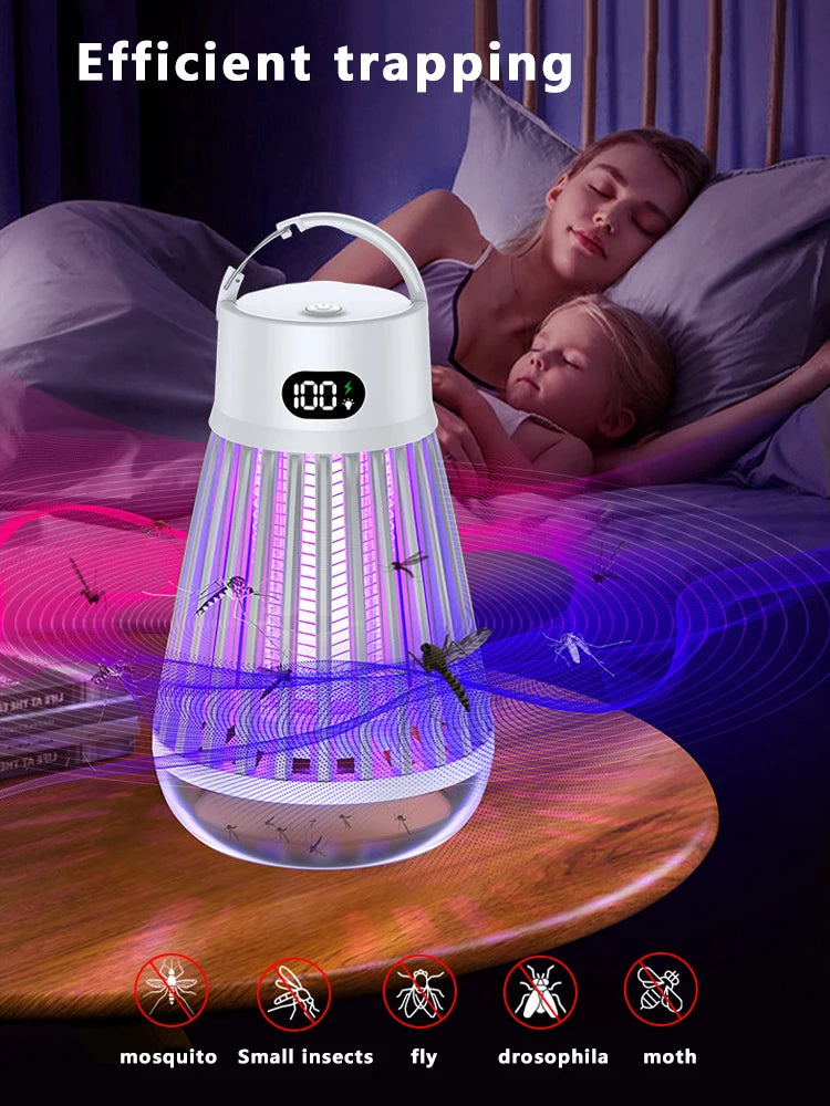 Electric Mosquito Lamp USB Charging Two-In-One Portable Mosquitoes Household portable outdoor electric shock mosquito killer