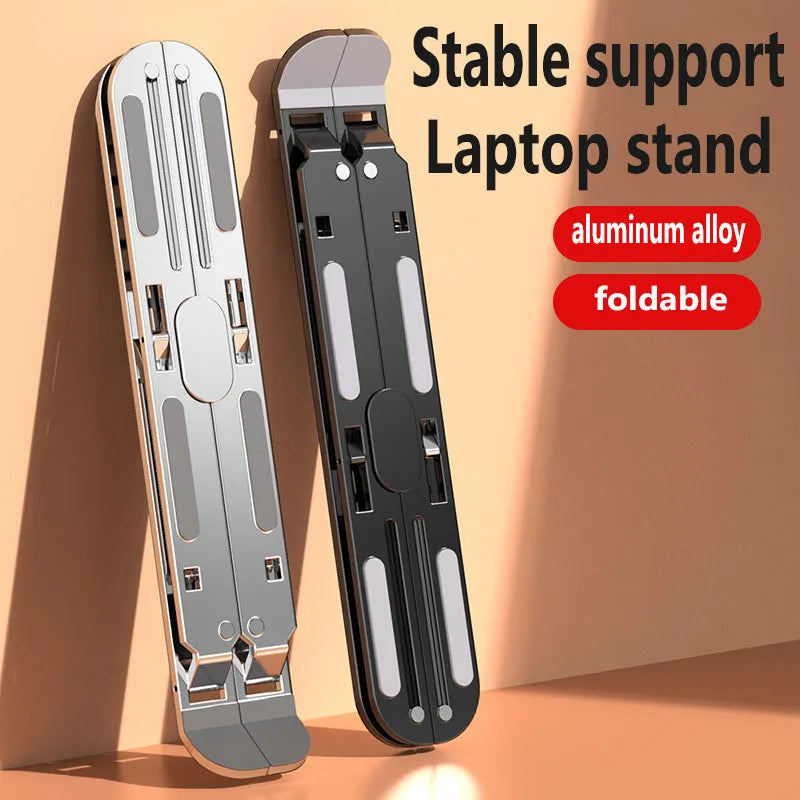 NEW Aluminum alloy laptop stand, folding and lifting vertical base, height increasing computer cooling, tablet stand