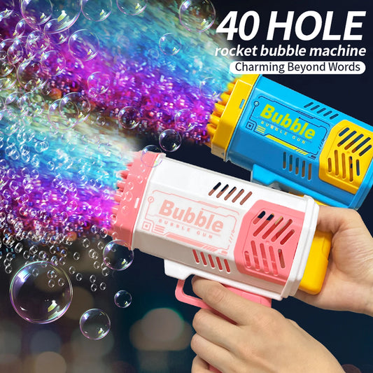 45 Hole Bubble Machine Fully Automatic Bubble Blowing Light Outdoor Bubble Machine without Battery without Bubble Water