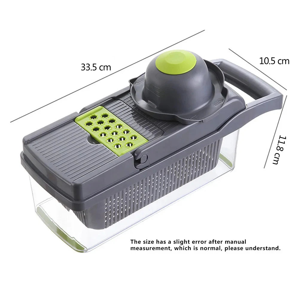 14 in 1 Multifunctional Vegetable Chopper Onion Chopper Handle Food Grate Food Chopper Kitchen Vegetable Slicer Dicer Cut