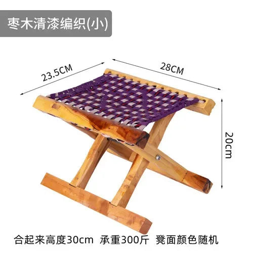 Folding Wood Step Stool Small Shoe Outdoor Space Saving Foot Stool Modern Camping Fishing Ergonomic Tabouret Patio Furniture