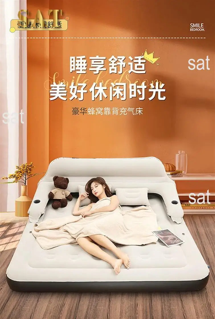 Memory Bedroom Mattress Inflatable Topper Reinforce Bed Frame Floor Mattress Sleep Japanese Colchon Individual Salon Furniture