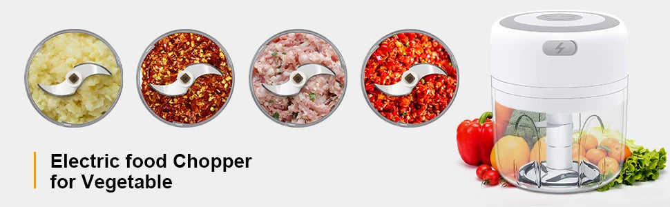 Portable Electric Garlic Masher Crusher 100/250ml Garlic Chopper USB Food Processor Kitchen Kitchen Gadgets Kitchen Tools