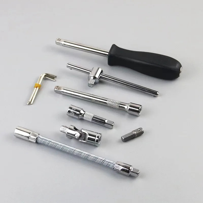 46 Pcs Hand Screwdriver Socket Set Tool Kit With Carbon Steel Bits Customizable Mechanic Tools Set Box