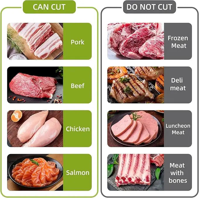 ONCE for All Meat Slicer and Knife Set for Meat Slicing , Manual Fresh Meat Cutter, Slicer for Beef, Pork, Chicken Breast
