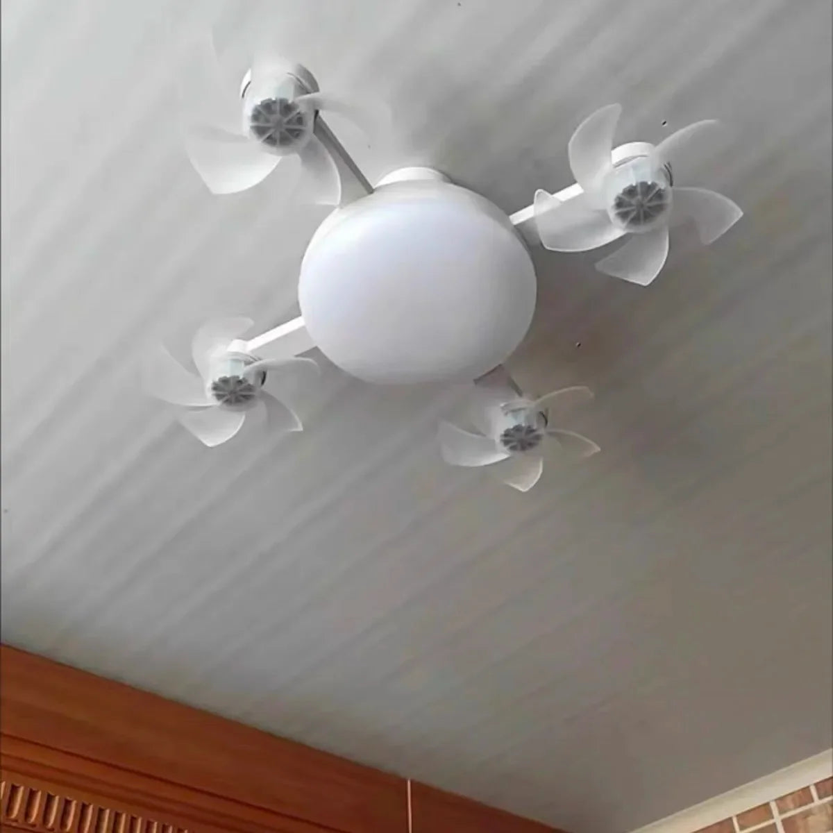 Drone E27 Ceiling Lamp With Remote Control Electric Fan Light Home Decor Bedroom Children's Study Dining Living Room Fan Lights