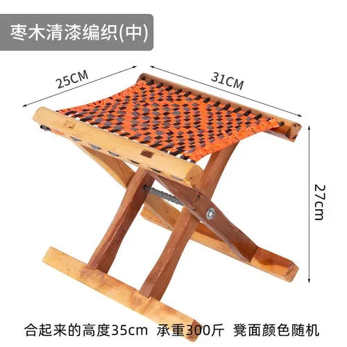 Folding Wood Step Stool Small Shoe Outdoor Space Saving Foot Stool Modern Camping Fishing Ergonomic Tabouret Patio Furniture