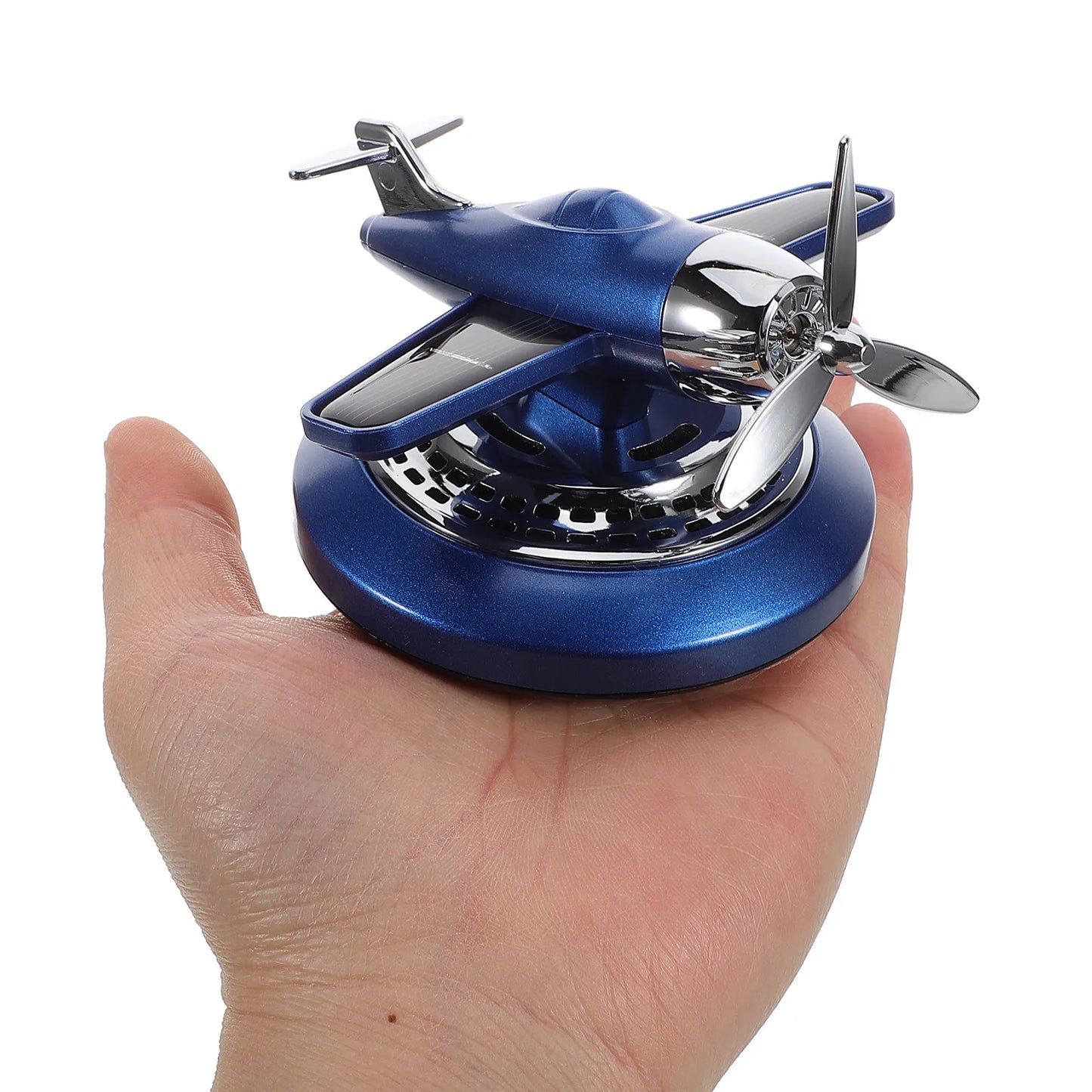 Solar-Powered Airplane Car Aromatherapy Diffuser Dashboard Ornament Car Interior Fragrance Diffuser Essential Oil Scent