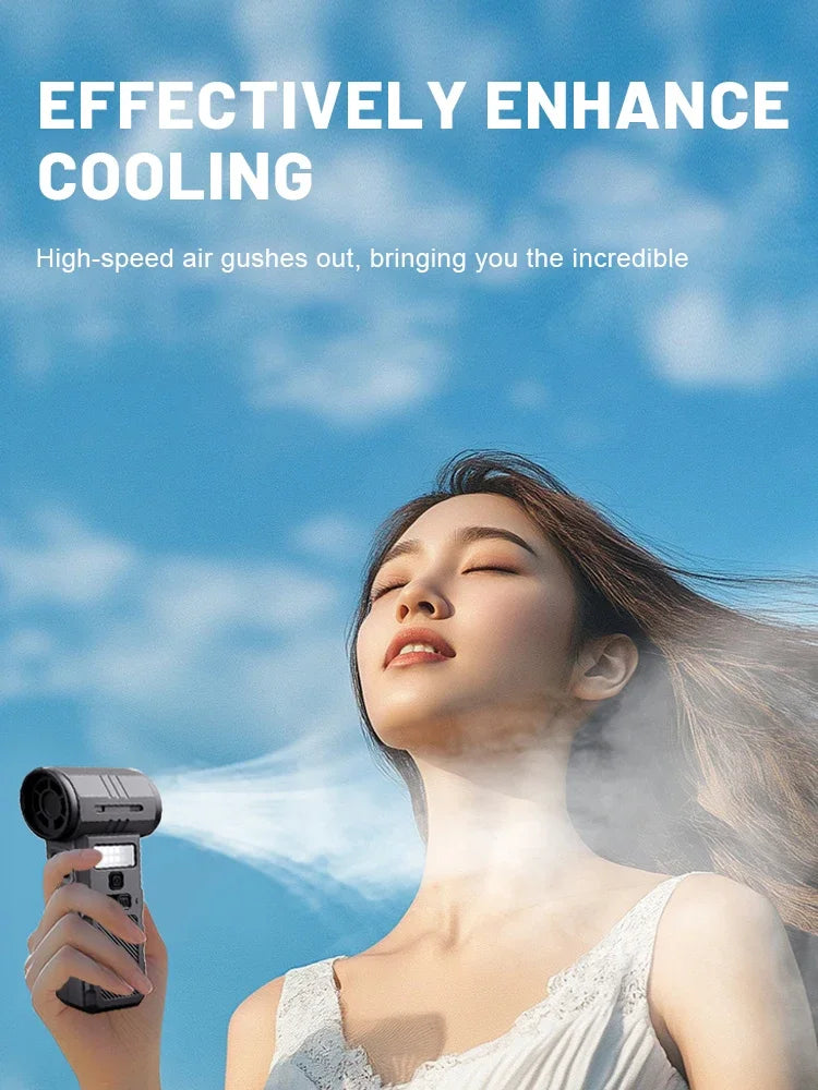 Mini Turbo Jet Fan 350000 RPM Powerful Violent Fan Strong Dust Blower Rechargeable 58m/s Turbo Fan Powerful Blower Air Duster
