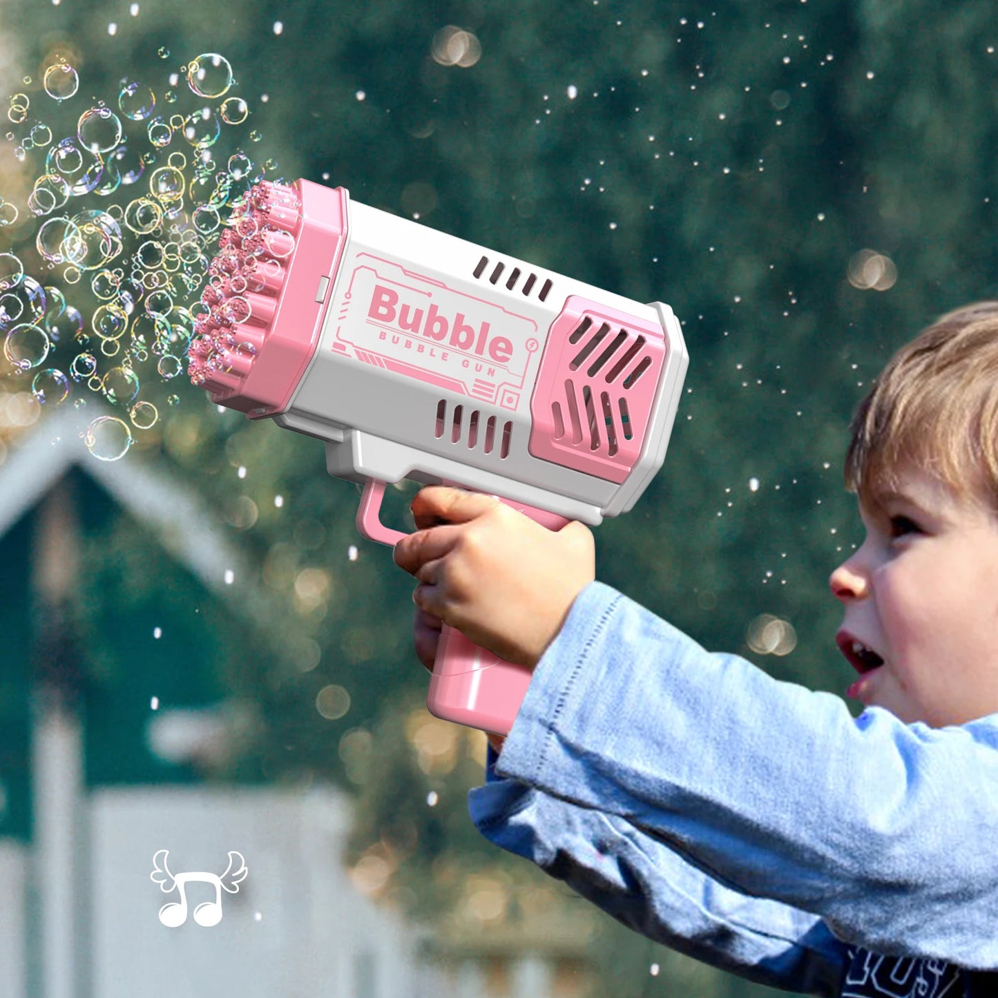 76 Hole Bubble Machine Fully Automatic Bubble Blowing Light Outdoor Bubble Machine without Battery without Bubble Water
