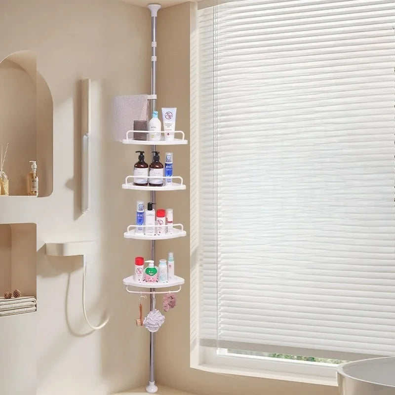 Retractable Corner Shelf Bathroom Angle Rack Stainless Steel Storage Shelves Aesthetic Organizers Racks Organizer Furniture