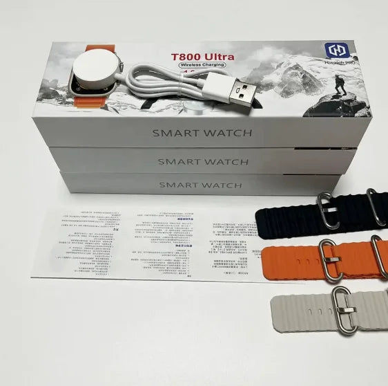 T800 ULTRA Watch Calling Multi-Function Sports Mode Smart Watch with TFT Display Silicone Band IP67 Waterproof Fitness Tracker