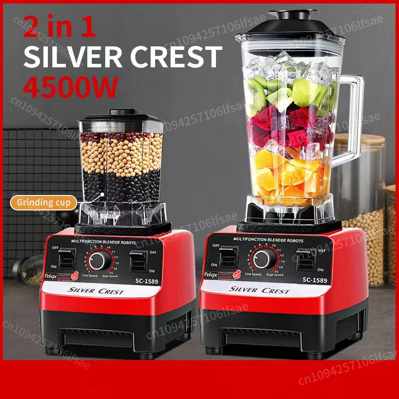 In stock Double Cups Blender Mixer Juicer Maker 2in1 3L Container Food Processor BlenderMixer for Ice Nut Fruit Multi funtion