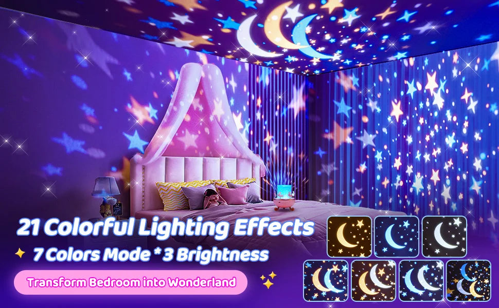 Star Projector for Kids 12 Films Star Lights for Ceiling Projector Baby Night Lamp with  Exquisite Gifts