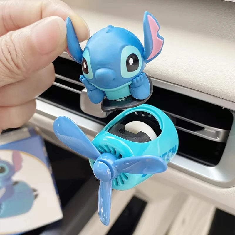 Stitch Car Air Freshener Cute Airplane Vent Clip Perfume Decor Lilo and Stitch Anime Car Accessories Gift for Kids