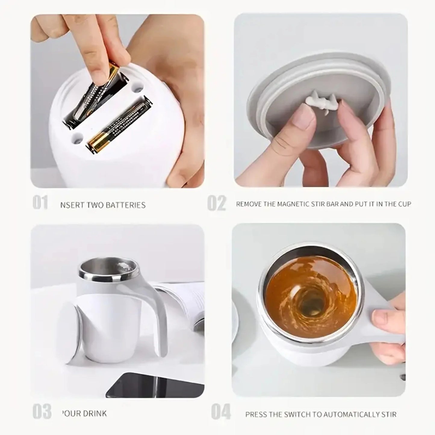 1pcs  Professional stainless steel magnetic stirring cup-efficient mixing solution for kitchen use