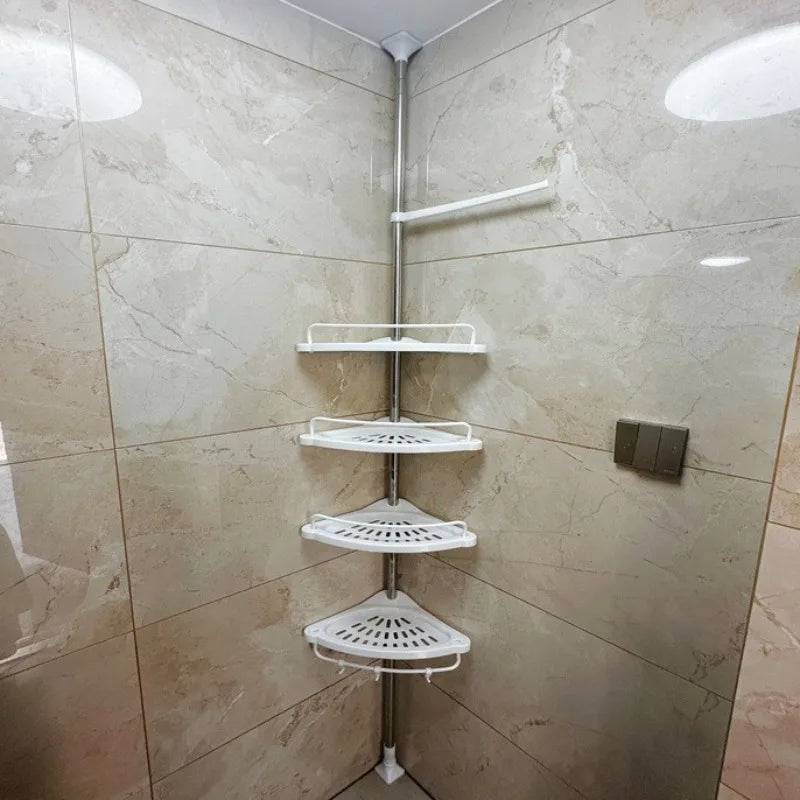 Retractable Corner Shelf Bathroom Angle Rack Stainless Steel Storage Shelves Aesthetic Organizers Racks Organizer Furniture