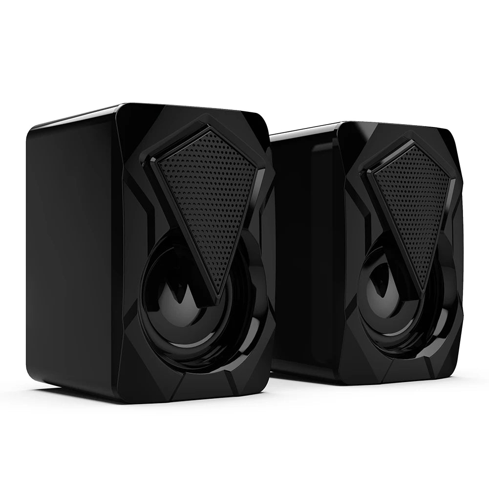 X2 USB Powered Computer Speakers 3Wx2 Multimedia Bass Speakers with RGB Light