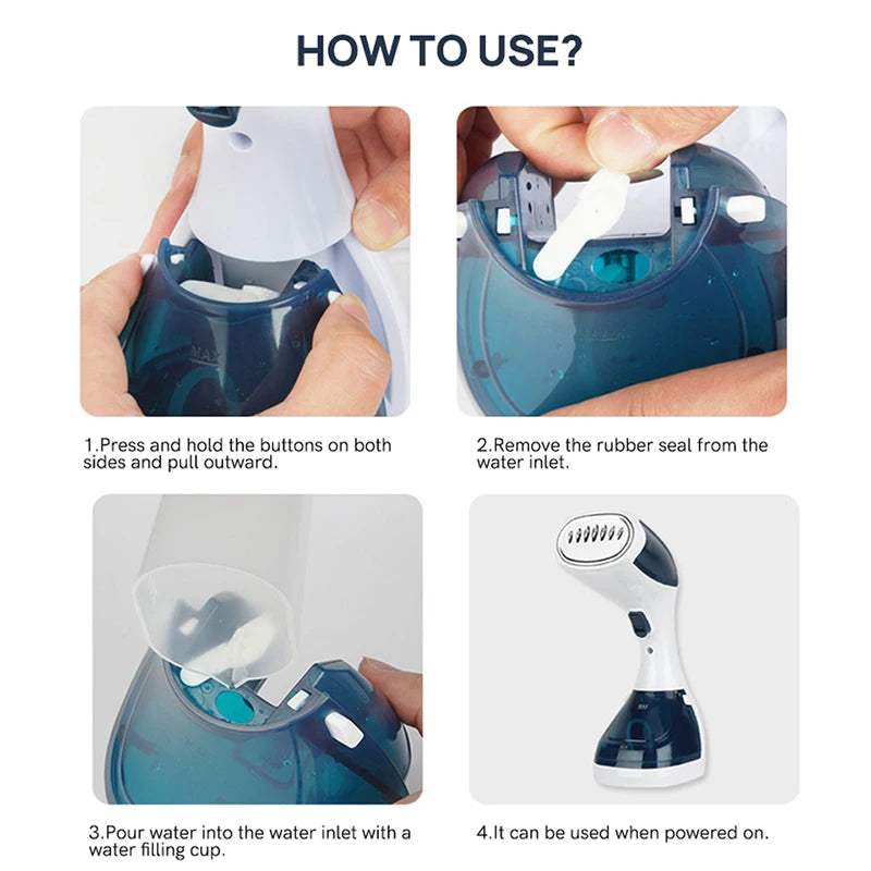 1100W Electric Hand-Held Iron Small Steam Ironing Machine Clothing Disinfection and Sterilization Convenient Travel Vaporizer
