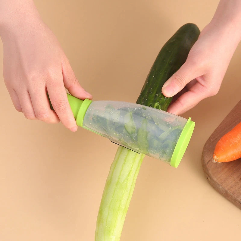 Multifunctional Storage Type Peeling Knife Peeling Knife With Storage Tube Peeler Peeling Apple Supplies Household Peeling Knife