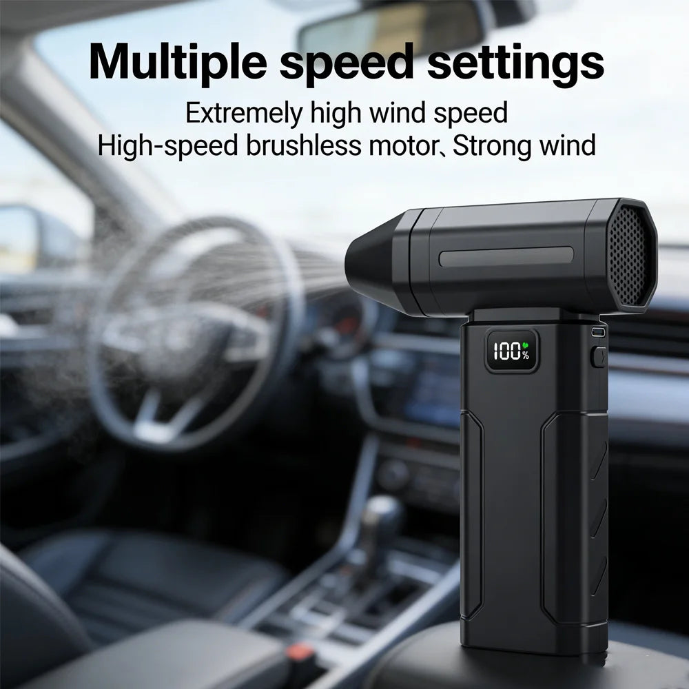 X8 Brushless Turbo Jet Fan Blower 100000RPM Powerful Electric Air Blower Vacuum Dust Cleaner Portable Dust Cleaner Violent Fan